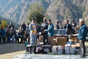 मेगा बैंकद्वारा मंगलासैनीलाई डिजिटल तथा आर्थिक सहयोग।