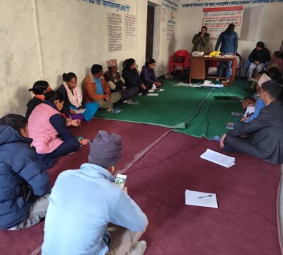 नरहरिनाथमा ३ दिने लैङ्गिक हिंसा न्यूनीकरण तालिम