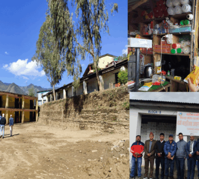 प्रजिअ सुयलद्वारा अस्पताल, बजार र एसईई परीक्षा केन्द्रसहित विद्यालय पूर्वाधारको अनुगमन।