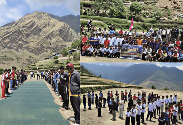 कालिकोटमा विद्यालयस्तरीय क्रिकेट सुरु