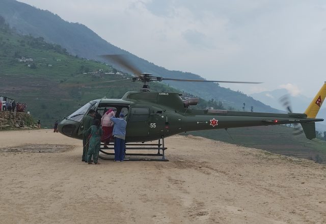 नरहरिनाथको पहलमा सुत्केरीको हवाई उद्धार