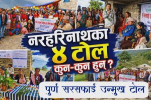 नरहरिनाथका ४ टोल वडाकै पहिलो ‘पूर्ण सरसफाइ उन्मुख टोल’ घोषणा